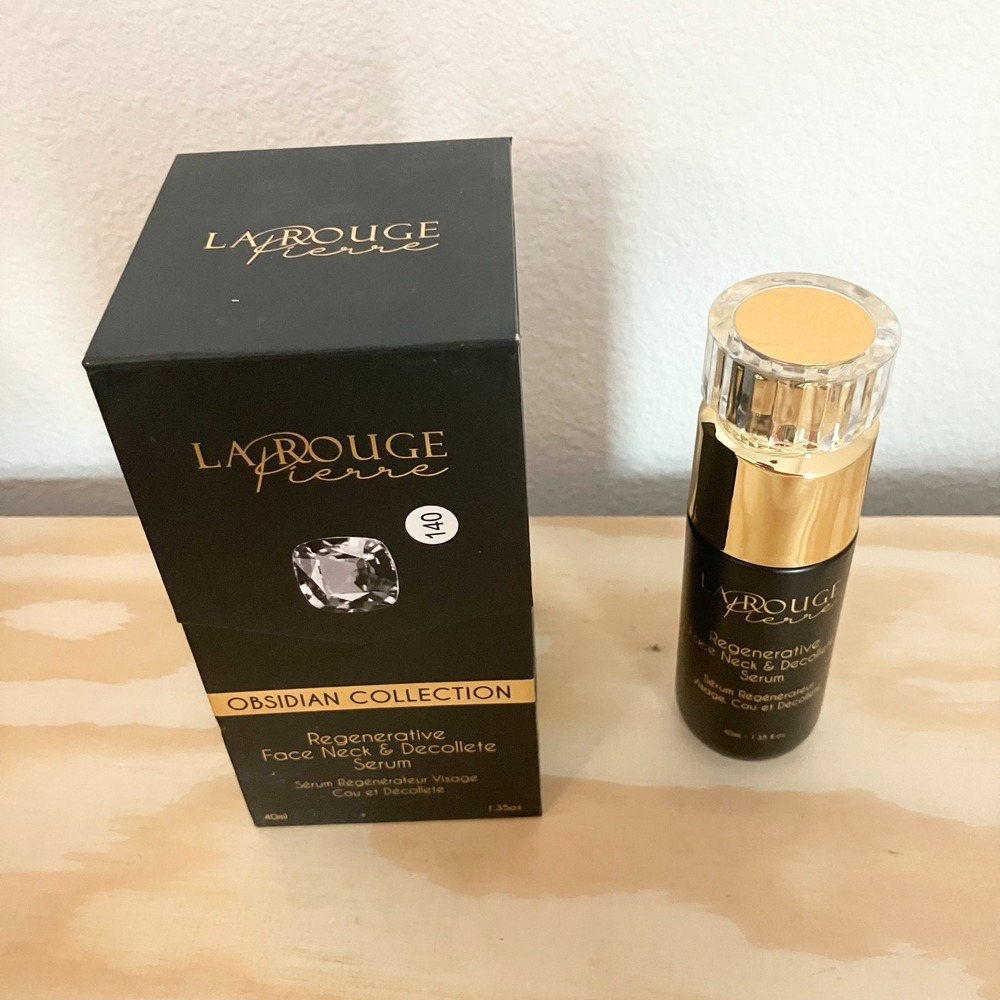 La'Rouge Pierre Obsidian Regenerative Face Neck Decollete Serum New